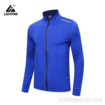 Kumportable na lalaki gym sports jacket na may logo ng customer